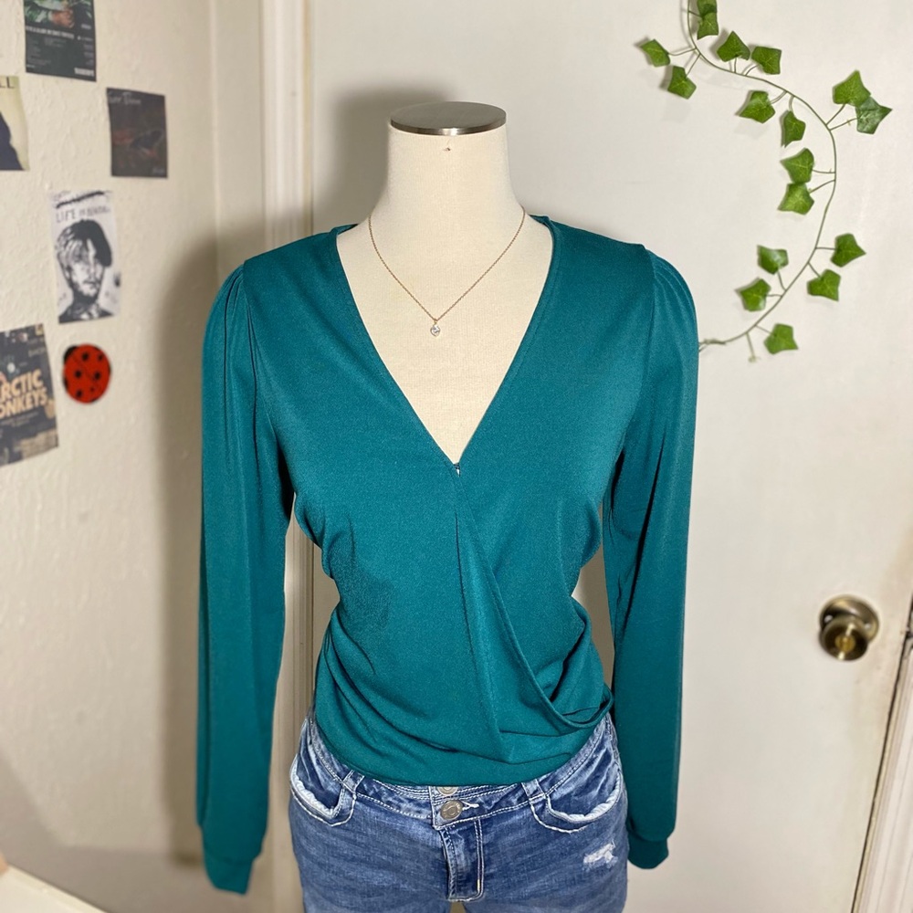 Banana Republic Teal Knit Top